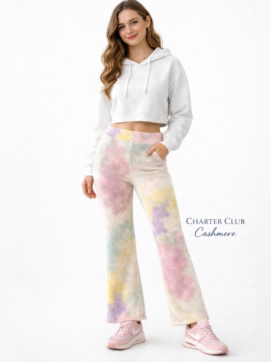 Charter Club Pants - Charter Club Cashmere Tie Dye Lounge Pants Size Medium 100% Cashmere Soft Knit